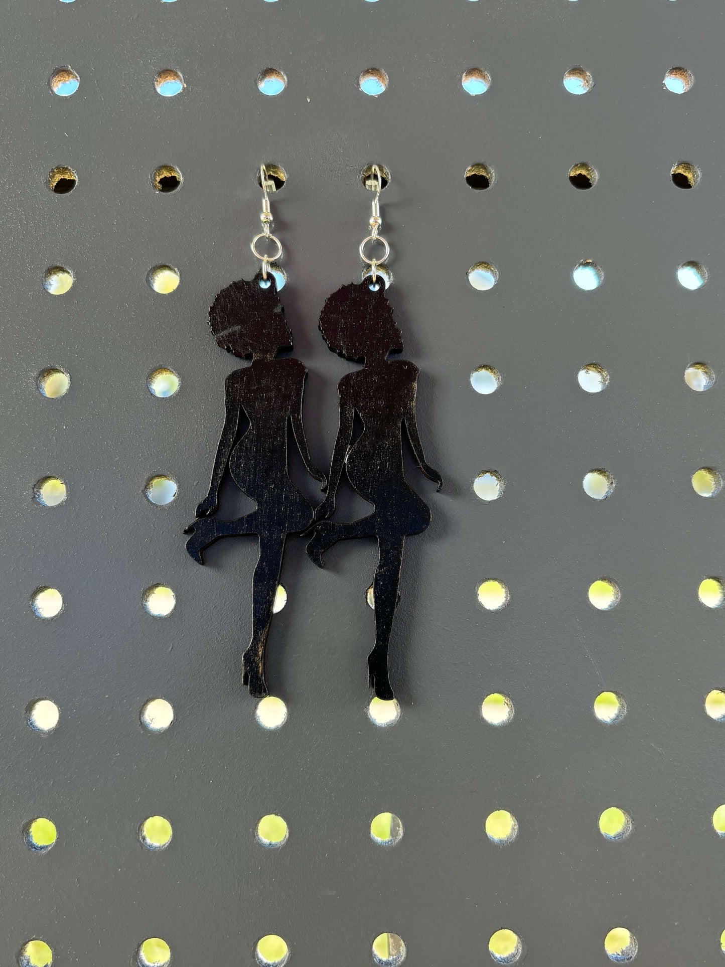 Dancing Lady Earrings Lightweight Acrylic Hypoallergenic Earrings