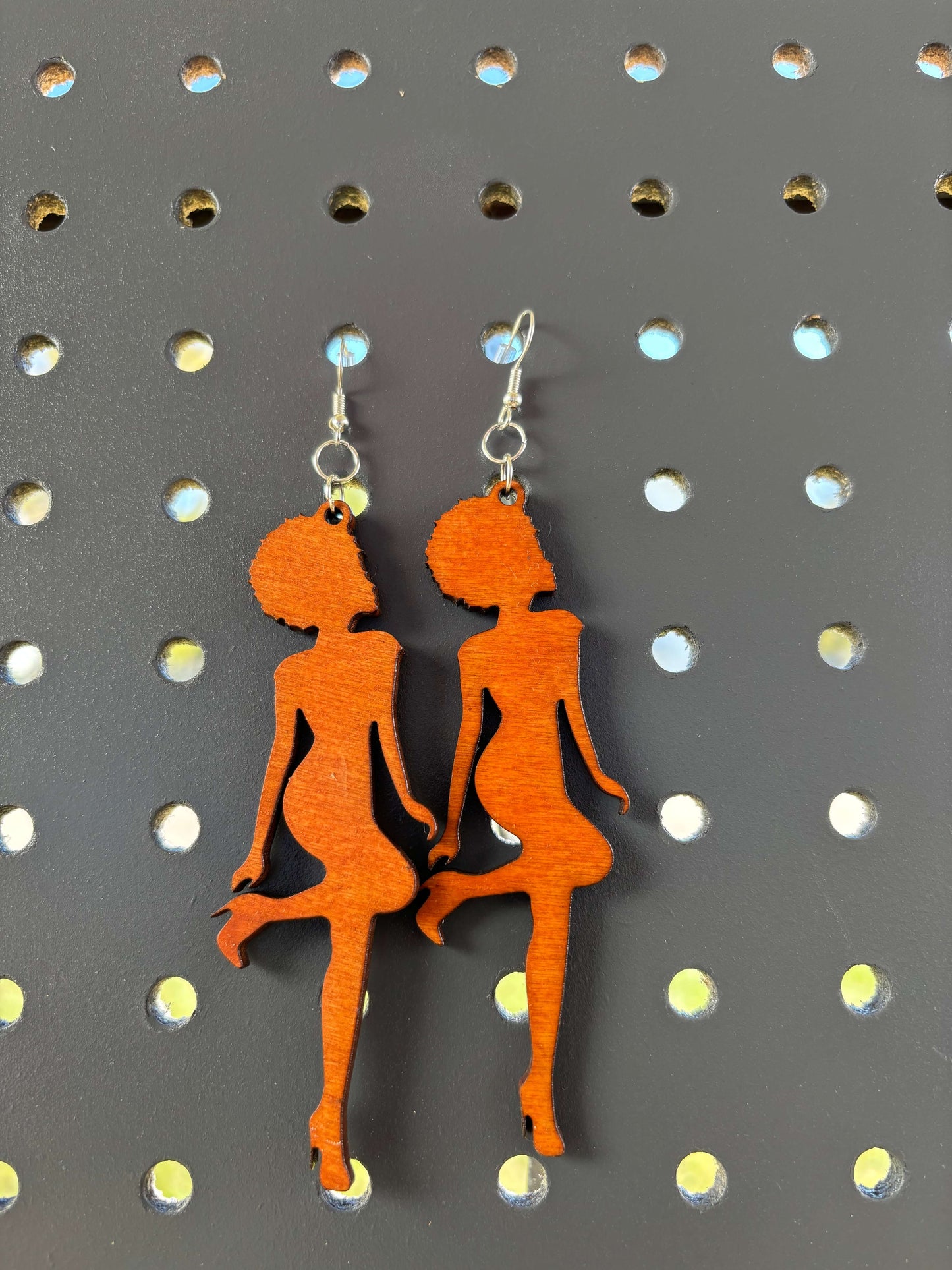 Dancing Lady Earrings Lightweight Acrylic Hypoallergenic Earrings