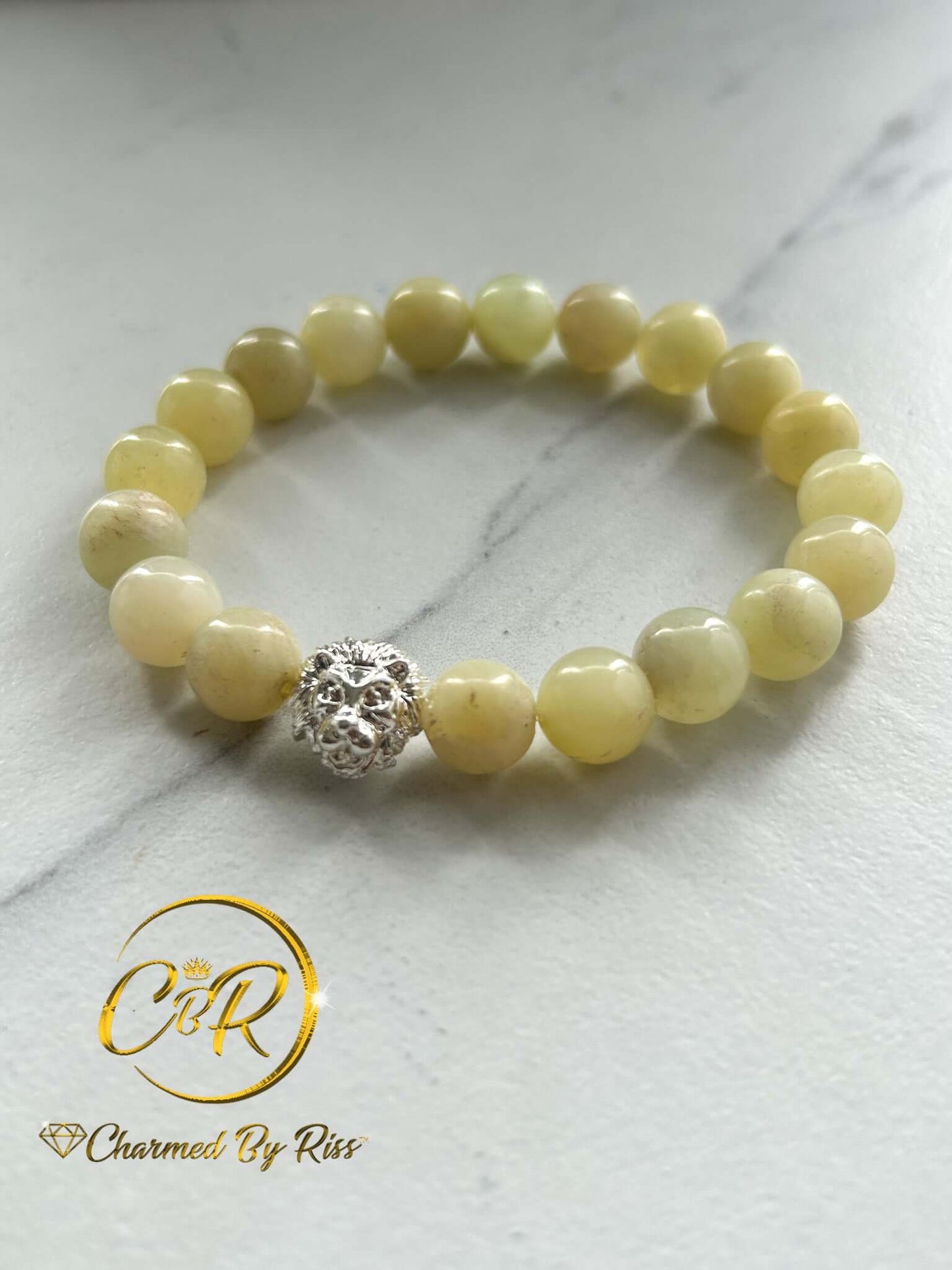 Restores Emotional Balance, 10mm Yellow Moonstone Gemstone Stretch Bracelet, Unisex, Men or Women