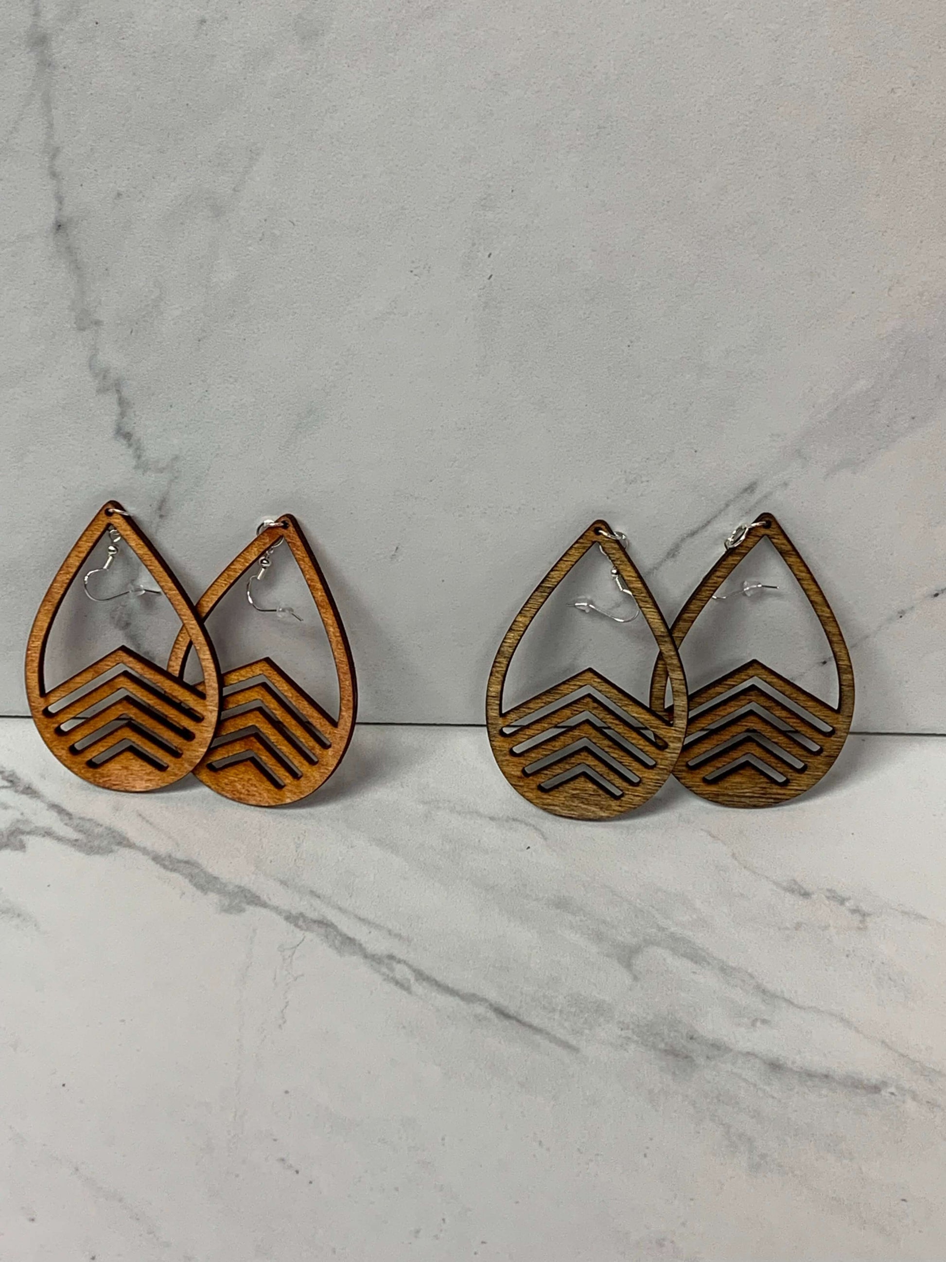 She's S Wavy, Lightweight Laser Cut Wood Earrings, Item# 5015 Charmed By Riss Handmade Custom Jewelry & Gift Boutique